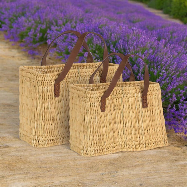 French Style Straw Bag w/handle