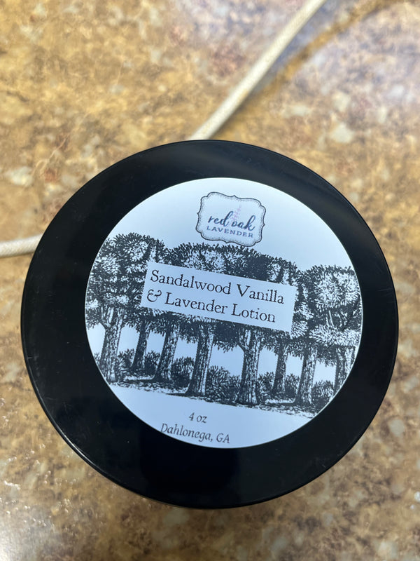 Sandalwood Vanilla and Lavender Lotion