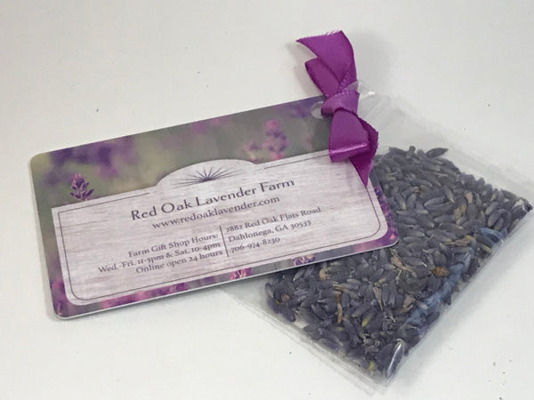 Recipe Card with culinary Lavender Buds