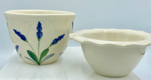 Lavender Artisan-Crafted Handpainted Pottery